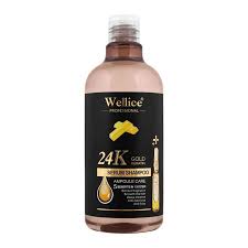 Wellice 24K Gold Keratin Serum Shampoo 500ml